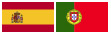 Spain, Portugal flags