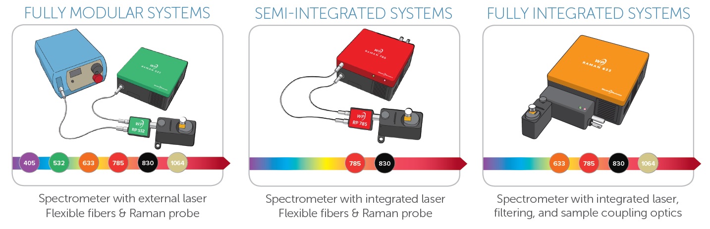 WP Raman spectrometer / Raman system configuration options